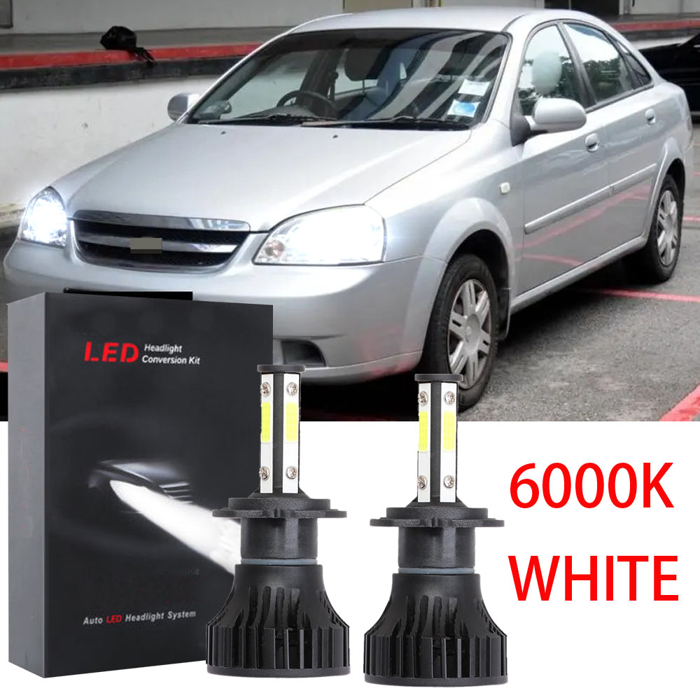 1 Cặp Bóng Đèn Pha led Ánh Sáng Trắng 6000k Thay Thế Cho Xe Hơi chevrolet lacetti optra 2003-2007