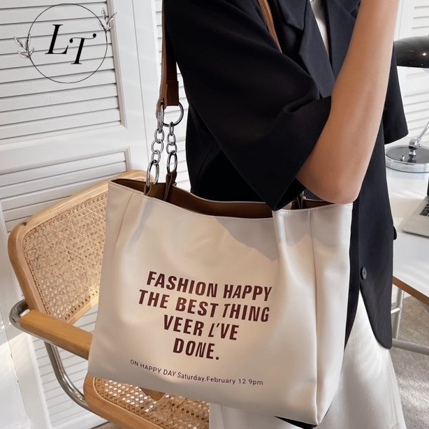 Miss.LT Túi Xách tote Vải canvas Sức Chứa Lớn Họa Tiết Kẻ Sọc Đơn Giản Cho Nữ túi tote đeo chéo túi hộp đeo chéo L21T0WK