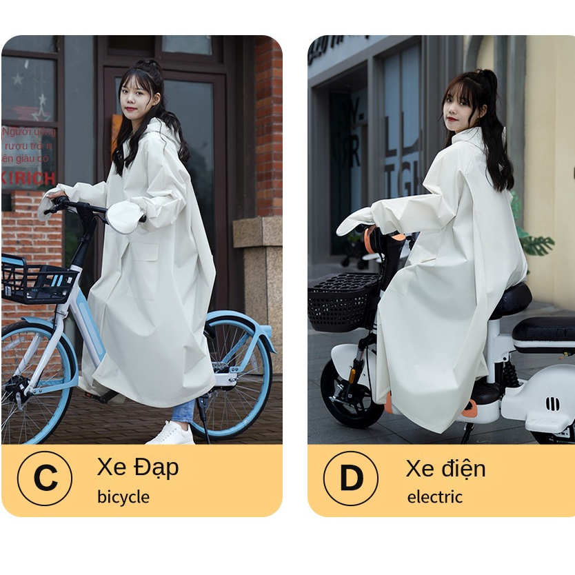 Áo Mưa Mở Rộng Bảo Vệ Toàn Thân Cho Xe Hơi Poncho