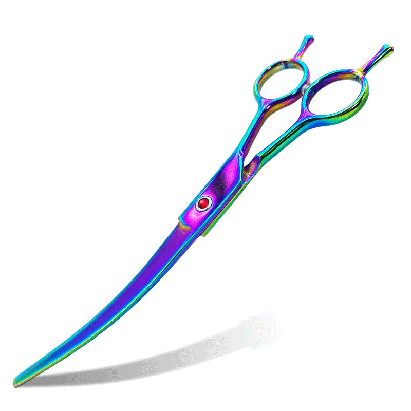 Kéo Cắt Tỉa Răng Dạng Cong 7.5 "Chuyên Nghiệp Cho Thú Cưng