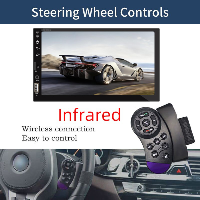 1 din car mp5 radio stereo màn hình cảm ứng bluetooth aux player