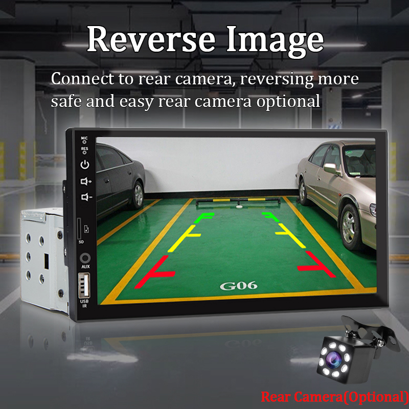 1 din car mp5 radio stereo màn hình cảm ứng bluetooth aux player