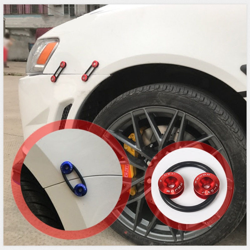 JDMGRAM Máy rửa xe JDM Nut Auto Hai lớp phía trước Cản sau Fender Vòng đệm vít Bộ dụng cụ đua hợp kim nhôm Bu lông động cơ Trang trí nội thất Phụ kiện ngoại thất ô tô