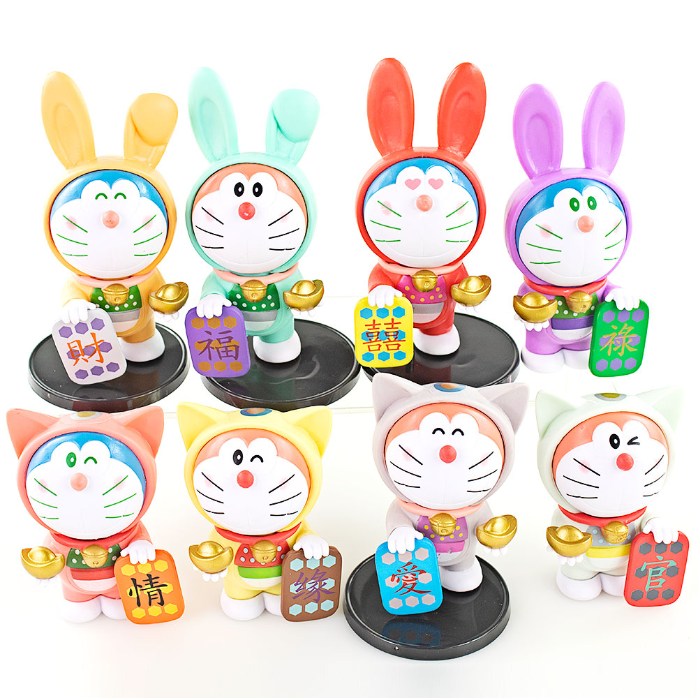 Set 8 Mô Hình Nhân Vật Phim Hoạt Hình Doraemon Xinh Xắn