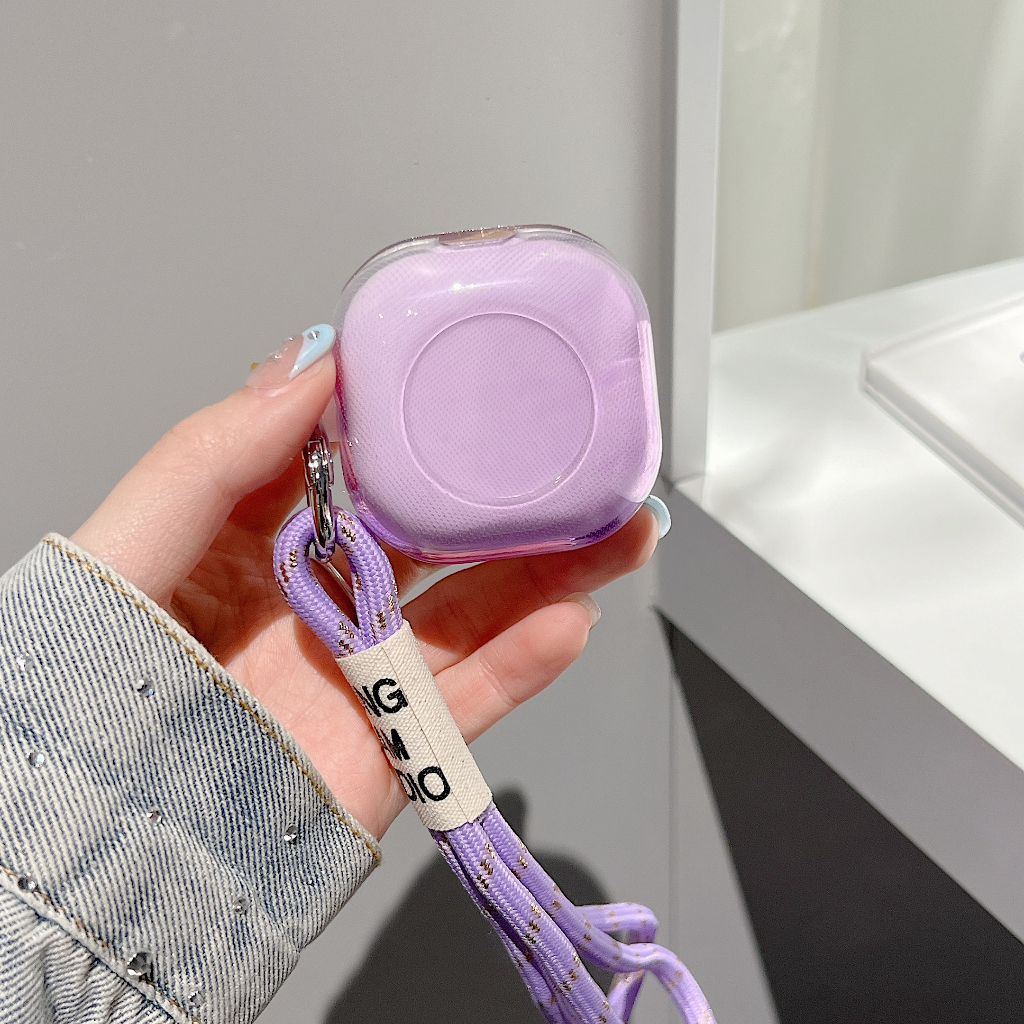 Vỏ Bảo Vệ Hộp Sạc Tai Nghe Samsung Galaxy Buds 2 / Galaxy Buds Pro 2 / Galaxy Buds Pro Có Dây Đeo Tiện Dụng