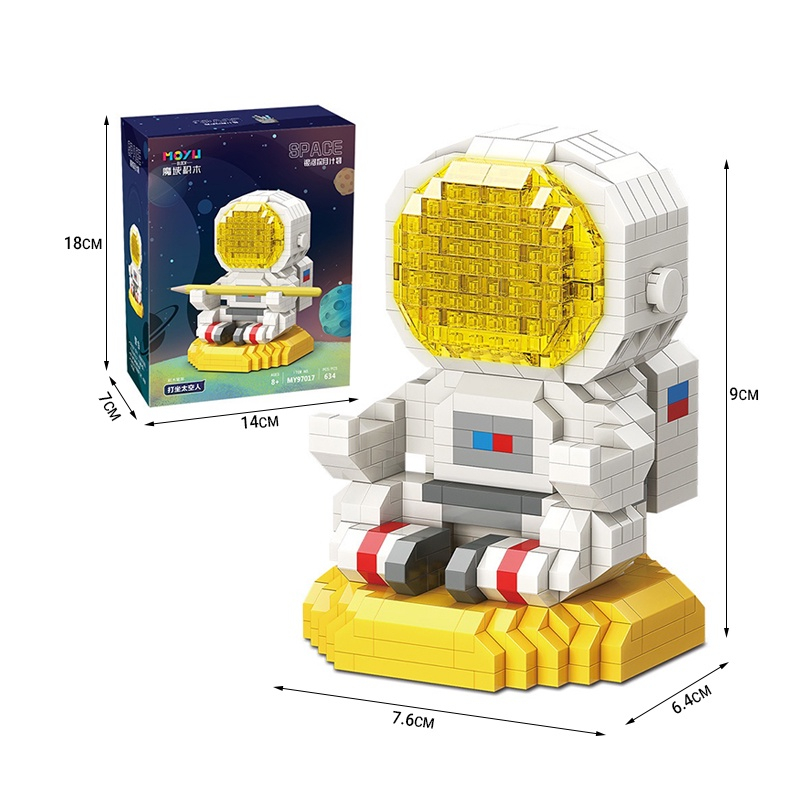 Đồ Chơi Lắp Ráp Mô Hình Phi Hành Gia Hoạt Hình Sáng Tạo Cho Trẻ Em