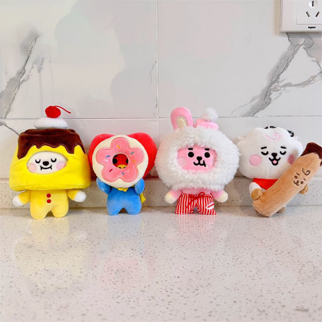 Móc Khóa Búp Bê Nhồi Bông BT21 Dễ Thương