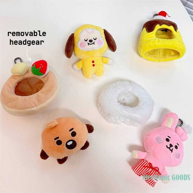 Móc Khóa Búp Bê Nhồi Bông BT21 Dễ Thương