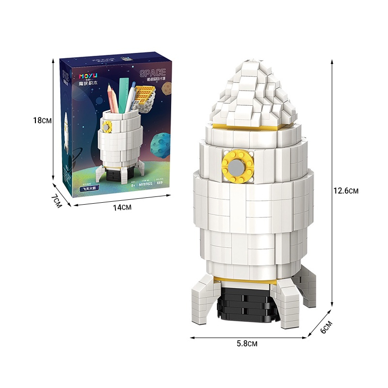 Đồ Chơi Lắp Ráp Mô Hình Phi Hành Gia Hoạt Hình Sáng Tạo Cho Trẻ Em