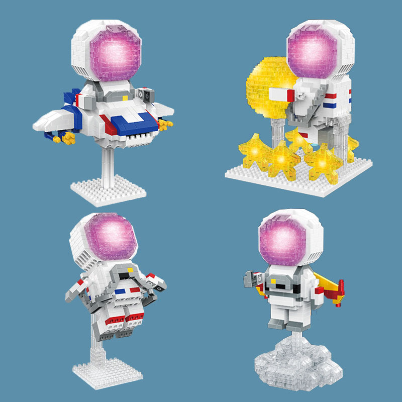 Đồ Chơi Lắp Ráp Mô Hình Phi Hành Gia Dạ Quang Nhiều Mẫu Mã Đa Dạng