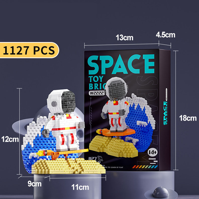 Đồ Chơi Lắp Ráp Mô Hình Phi Hành Gia Dạ Quang Nhiều Mẫu Mã Đa Dạng