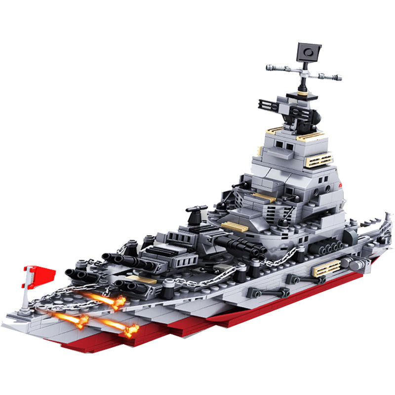 Bộ Đồ Chơi Lắp Ráp Mô Hình Tàu Chiến 1,000 Mảnh