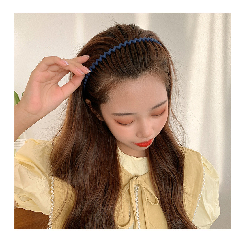 Băng Đô Cài Tóc Răng Cưa Chống Trượt Phong Cách Hàn Quốc Cho Nữ