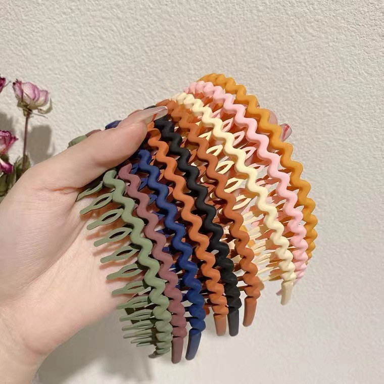 Băng Đô Cài Tóc Răng Cưa Chống Trượt Phong Cách Hàn Quốc Cho Nữ