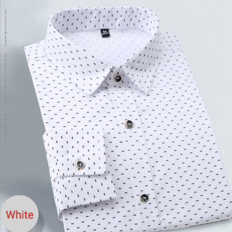 Áo Sơ Mi Nam Dài Tay Họa Tiết Hoa Văn Thời Trang