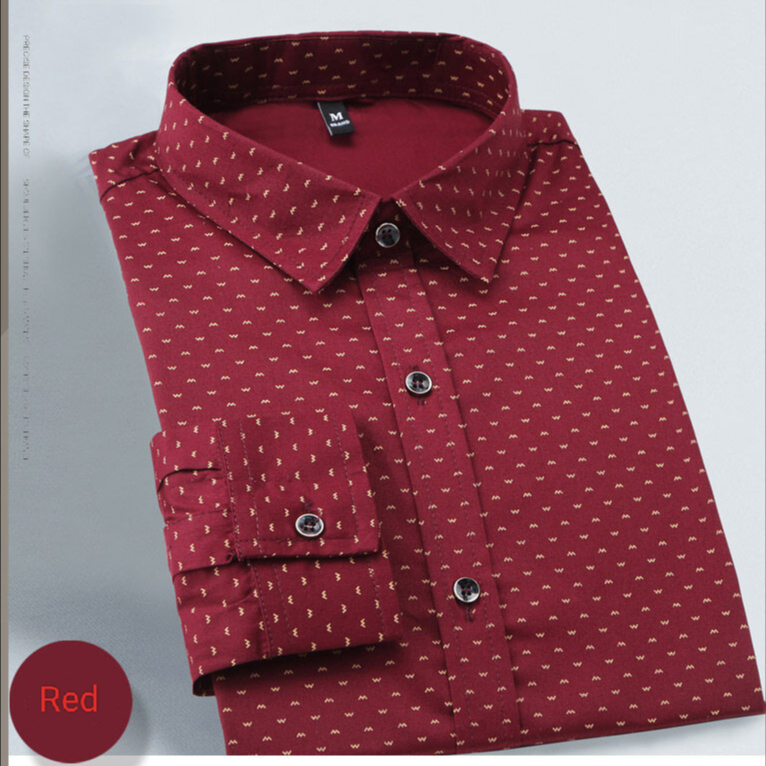 Áo Sơ Mi Nam Dài Tay Họa Tiết Hoa Văn Thời Trang