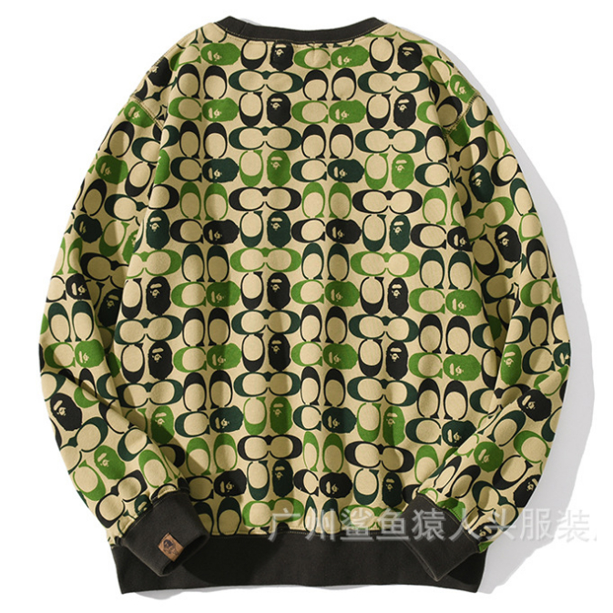 Áo Sweater Dệt Kim BAPE Hoạ Tiết Rằn Ri Phong Cách Thời Trang Mới 0909