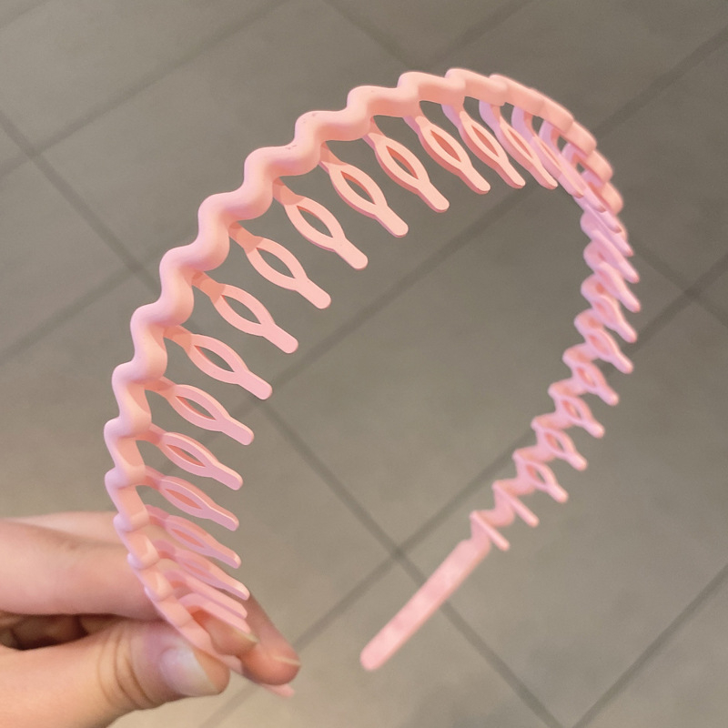 Băng Đô Cài Tóc Răng Cưa Chống Trượt Phong Cách Hàn Quốc Cho Nữ