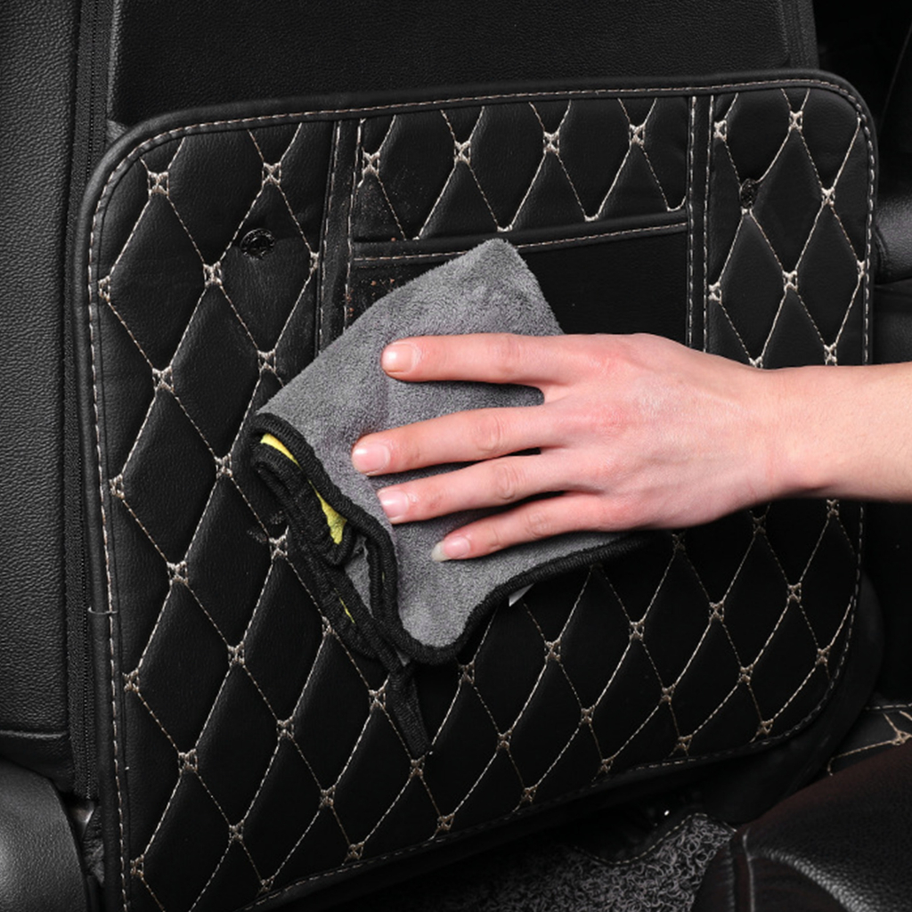 Tấm Ốp Lưng Ghế Ô Tô - Tấm Chắn Lưng Ghế Xe Hơi - Tấm Chắn Sau Lưng Ghế Ô Tô - Da PU Bảo Vệ Sau Dễ Dàng Sinh Chống Mài Mòn - CoolCar