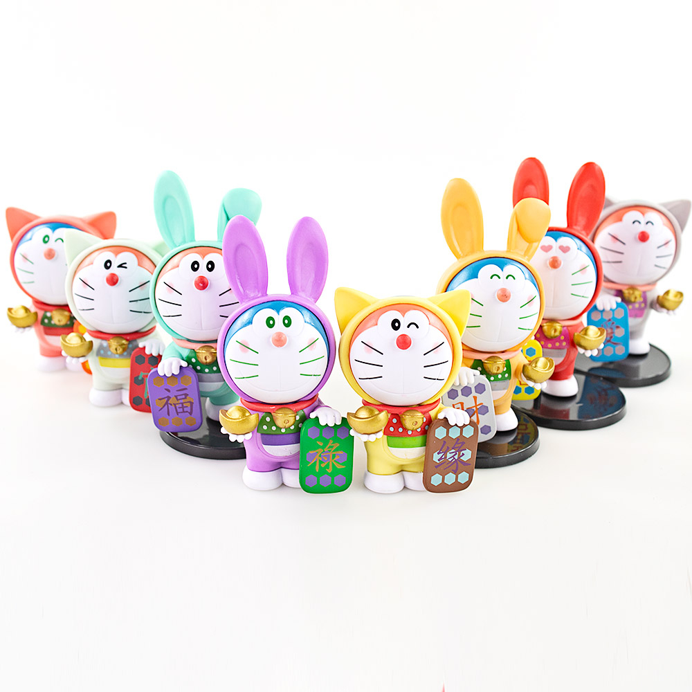 Set 8 Mô Hình Nhân Vật Phim Hoạt Hình Doraemon Xinh Xắn