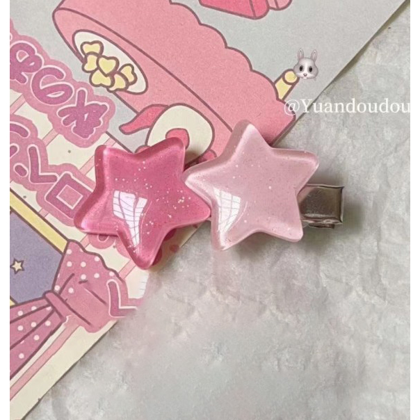 Kẹp Tóc Hình Ngôi Sao Năm Cánh Màu Sắc Kẹo Ngọt Xinh Xắn