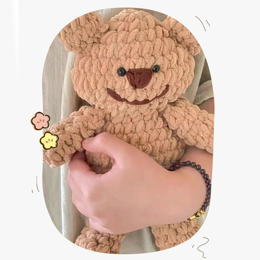 * DIY Gói Nguyên Liệu Tự Móc Len Gấu Teddy Dễ Thương- Quà Tặng Handmade Tự Làm Ý Nghĩa MARGIE K.