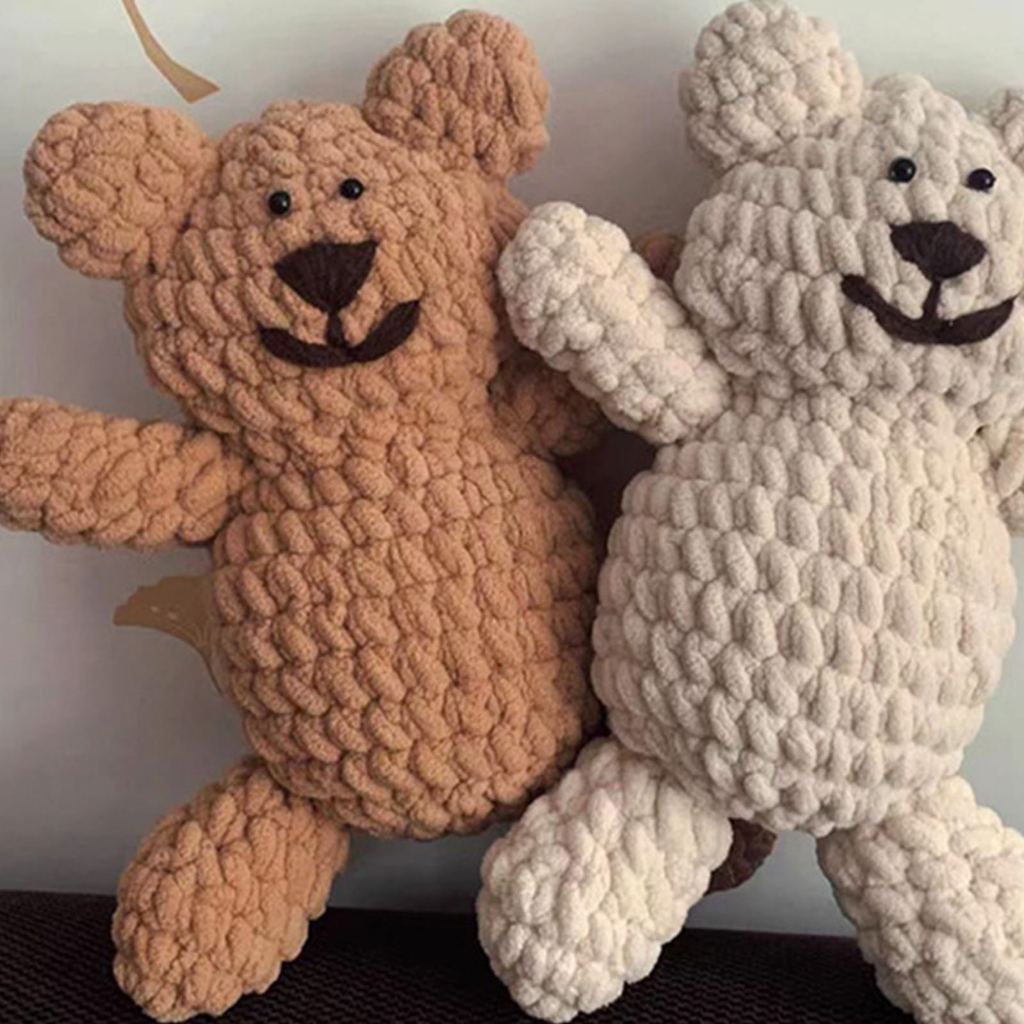 * DIY Gói Nguyên Liệu Tự Móc Len Gấu Teddy Dễ Thương- Quà Tặng Handmade Tự Làm Ý Nghĩa MARGIE K.