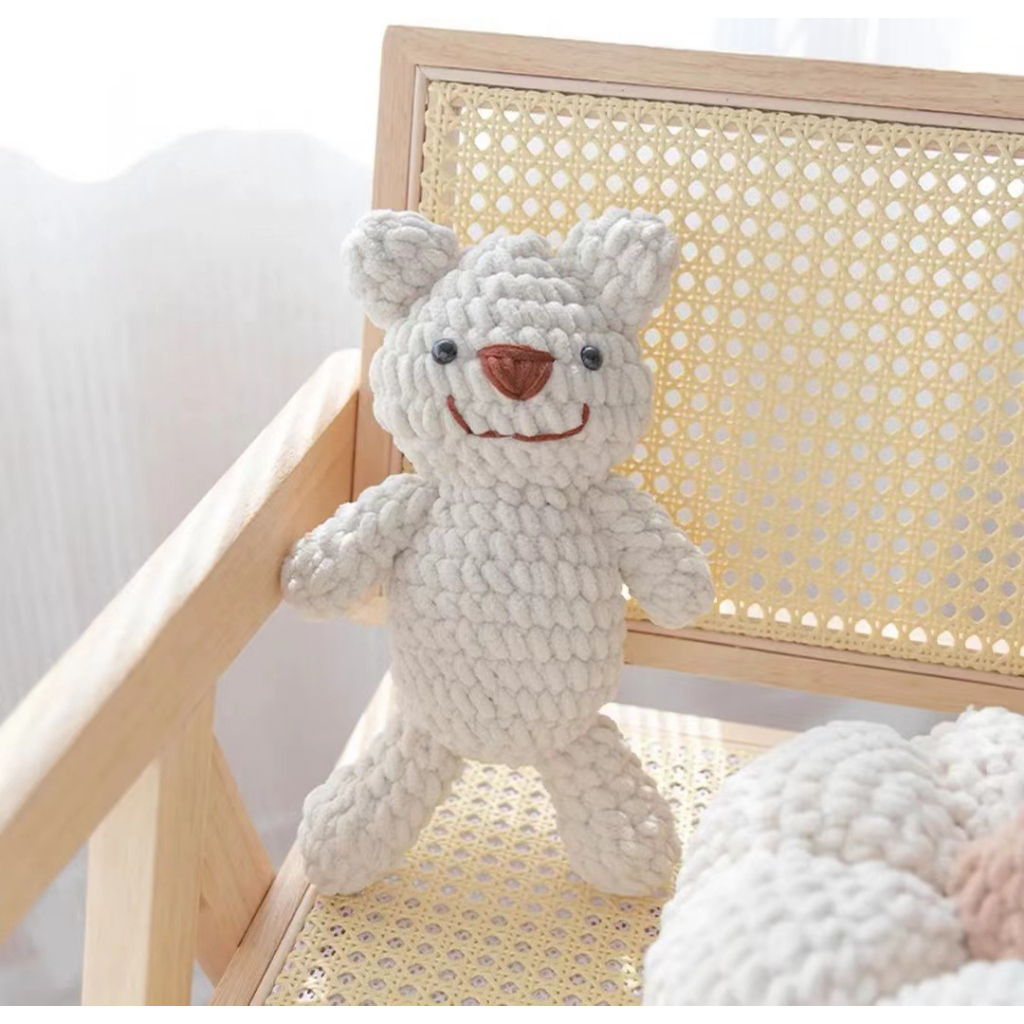 * DIY Gói Nguyên Liệu Tự Móc Len Gấu Teddy Dễ Thương- Quà Tặng Handmade Tự Làm Ý Nghĩa MARGIE K.
