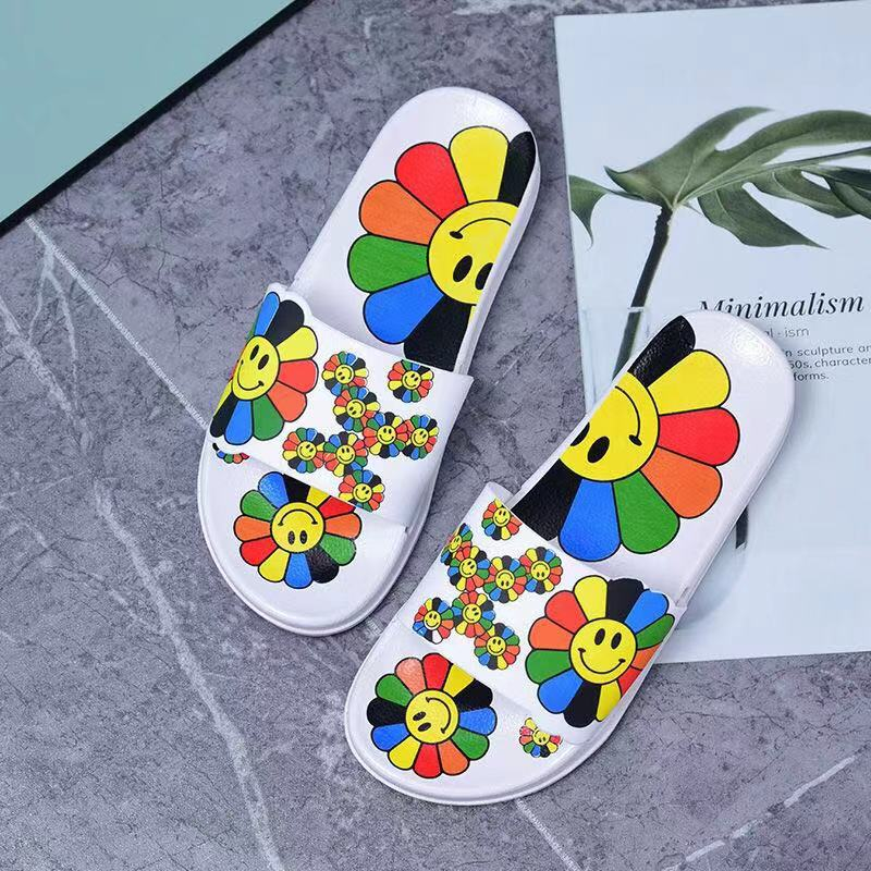 Dép Nữ đế mềm họa tiết hoa hướng dương thời trang mùa hè cho ISS789