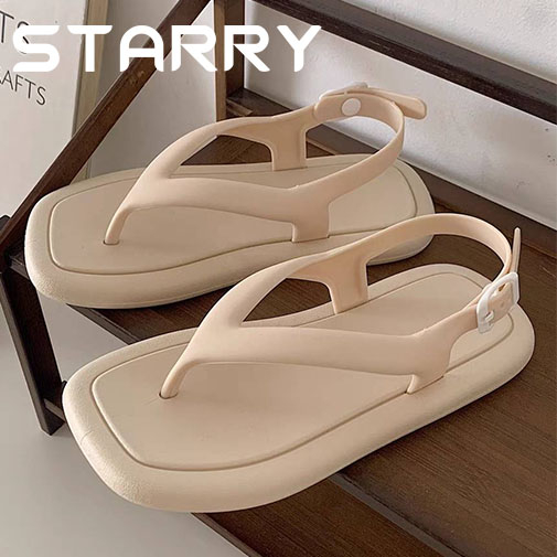 STARRY sandal nữ dép quai hậu nữ dép nữ đế cao dép bánh mì 2023NEW 060508