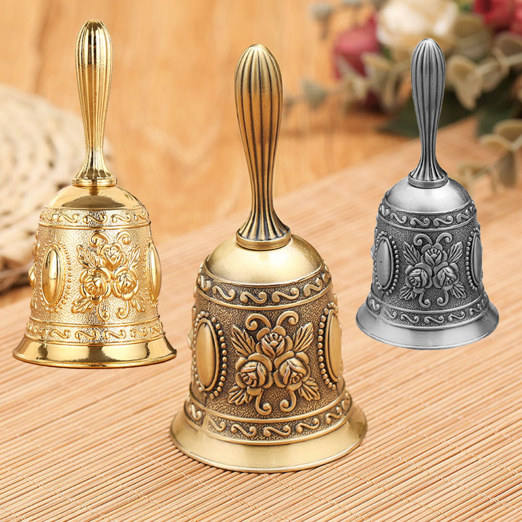 Chuông lắc Cầm Tay Bằng Kim Loại Phong Cách Vintage Chiêu tài