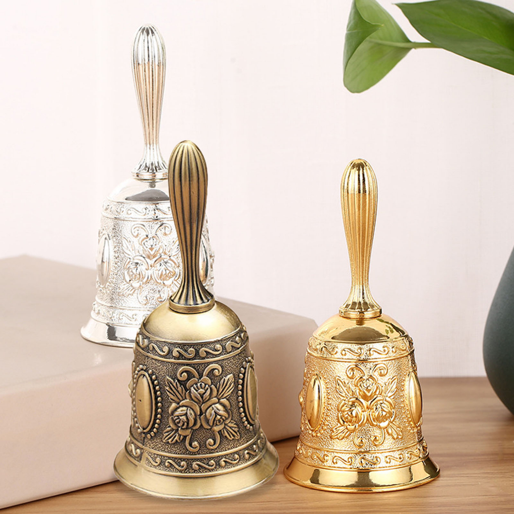 Chuông lắc Cầm Tay Bằng Kim Loại Phong Cách Vintage Chiêu tài