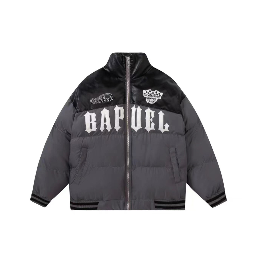 Áo Khoác Bóng Chày Cotton Dày Dặn Dáng Rộng Thêu Họa Tiết Kiểu Retro Mỹ Đường Phố Cá Tính Cho Nam Và Nữ