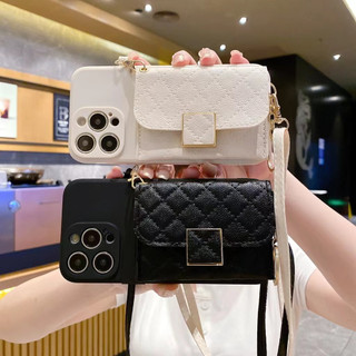 Dành Cho OPPO A3X A3 A5 A6 Pro A95 Reno 13 14 12 10 11 F Pro 8T 8Z 7Z A78 A58 Ốp Điện Thoại Ví Đeo Vai Đa Năng Thời Trang