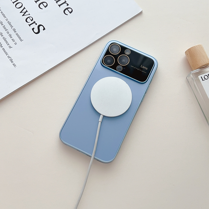 Ốp Điện Thoại Kính Cường Lực Cứng Màu Trơn Từ Tính Bảo Vệ Toàn Diện Cho Iphone11Promax / 12pro / 14Plus / 13Pro Max 2023