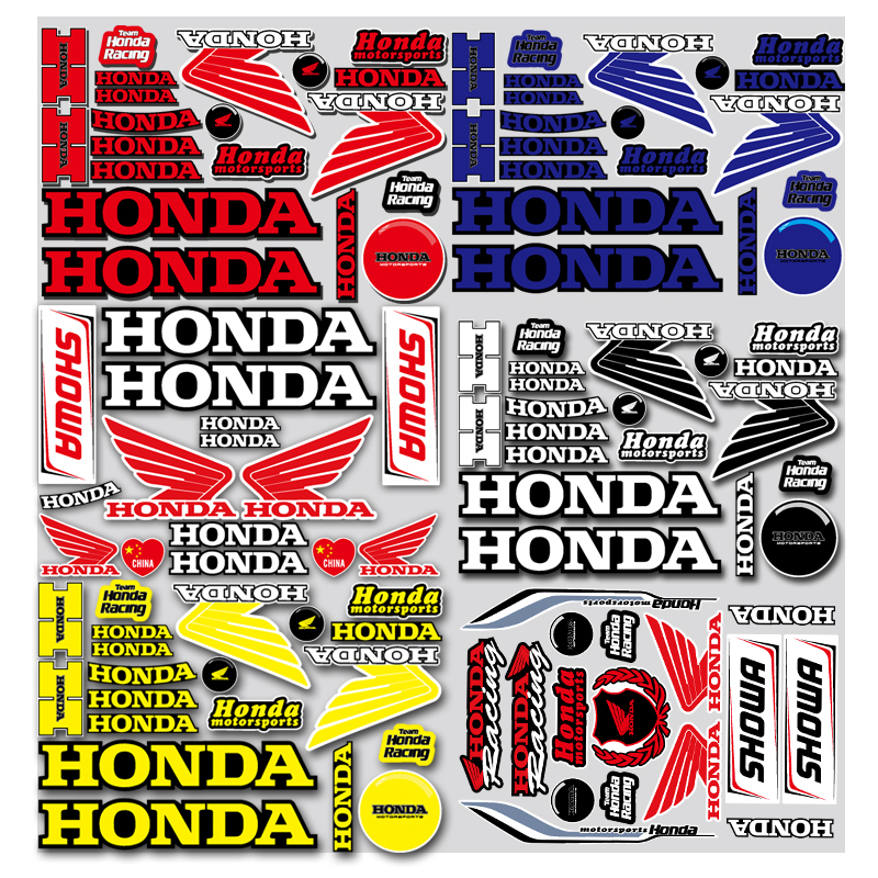 Sticker Phản Quang 20x29cm Chống Thấm Nước Dán Trang Trí Xe Mô Tô honda cbr cb crf forza pcx nc af adv Ns125 200 showa