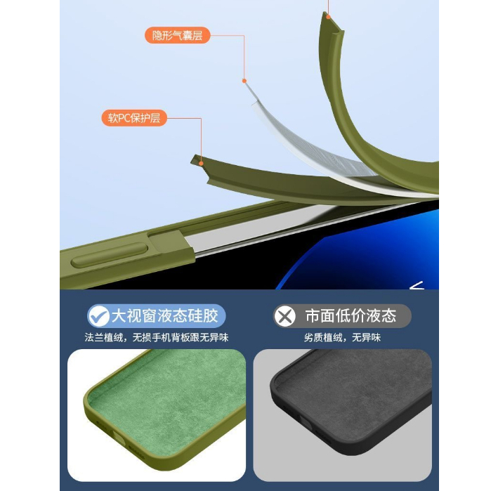 Mới [Hàng Có Sẵn] Ốp Điện Thoại Silicon Chống Sốc Chống Trầy Xước Chất Lượng Cao Cho iPhone 12 13 14 Pro Max Sự Bảo Vệ