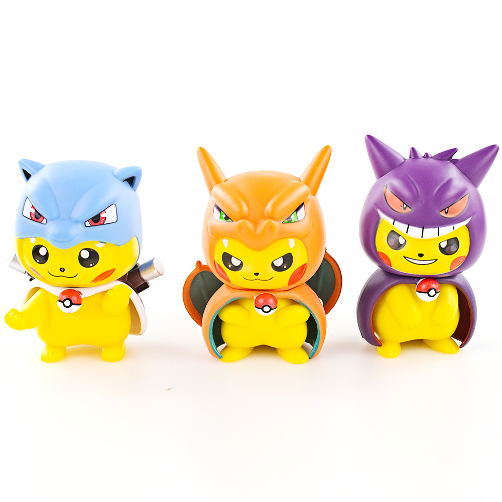 Set 6 Mô Hình Nhân Vật Phim Hoạt Hình Pokemon Đáng Yêu