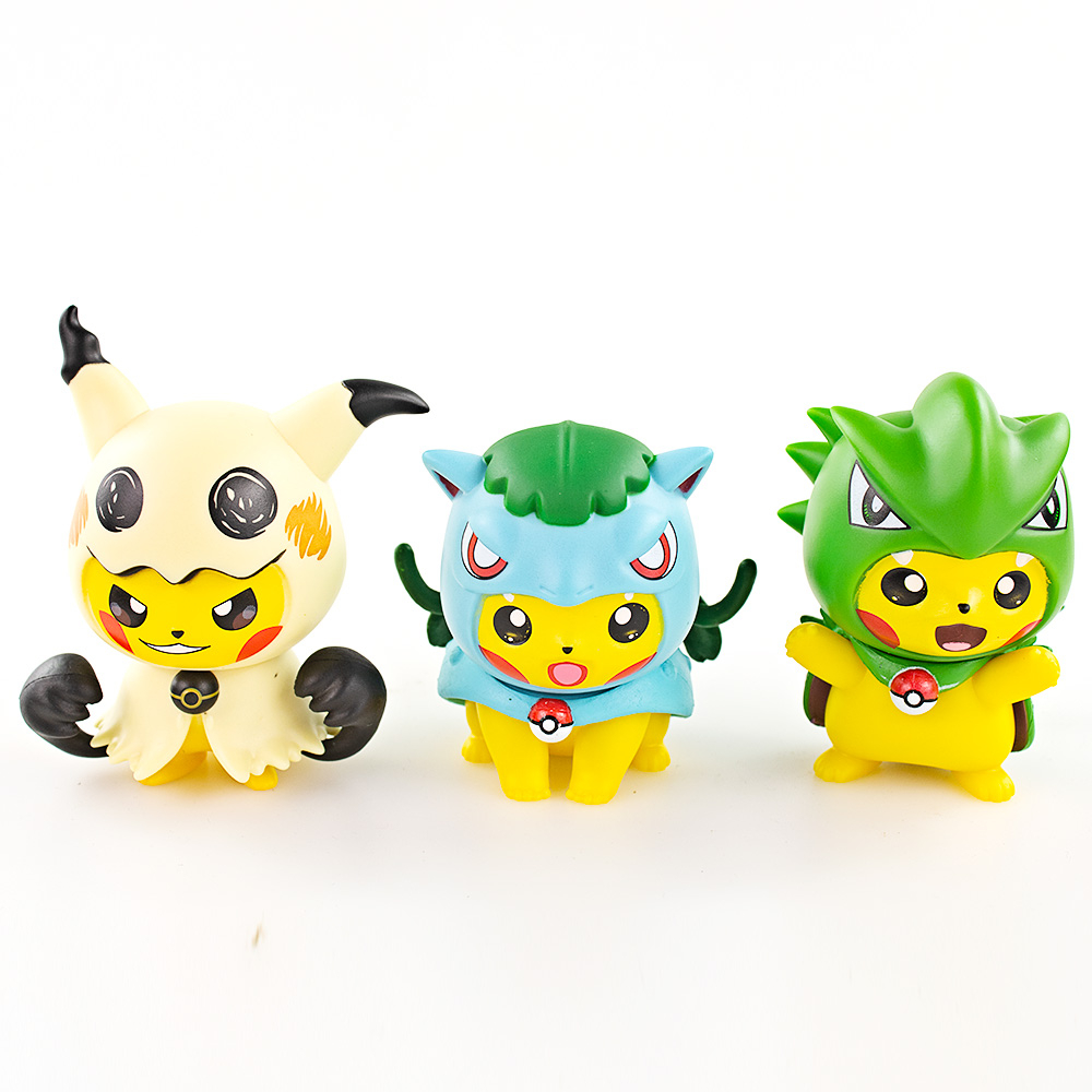Set 6 Mô Hình Nhân Vật Phim Hoạt Hình Pokemon Đáng Yêu