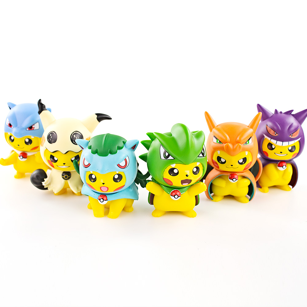 Set 6 Mô Hình Nhân Vật Phim Hoạt Hình Pokemon Đáng Yêu