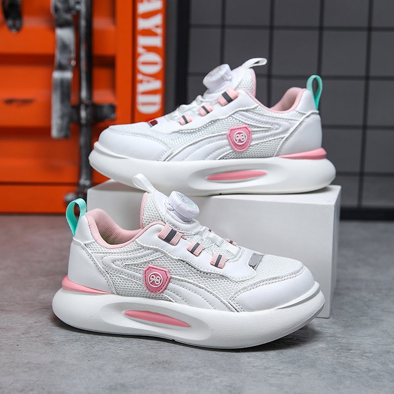 Giày Thể Thao Đế Mềm Chống Trượt Thoải Mái Có Nút Xoay size 28-40 Cho Bé