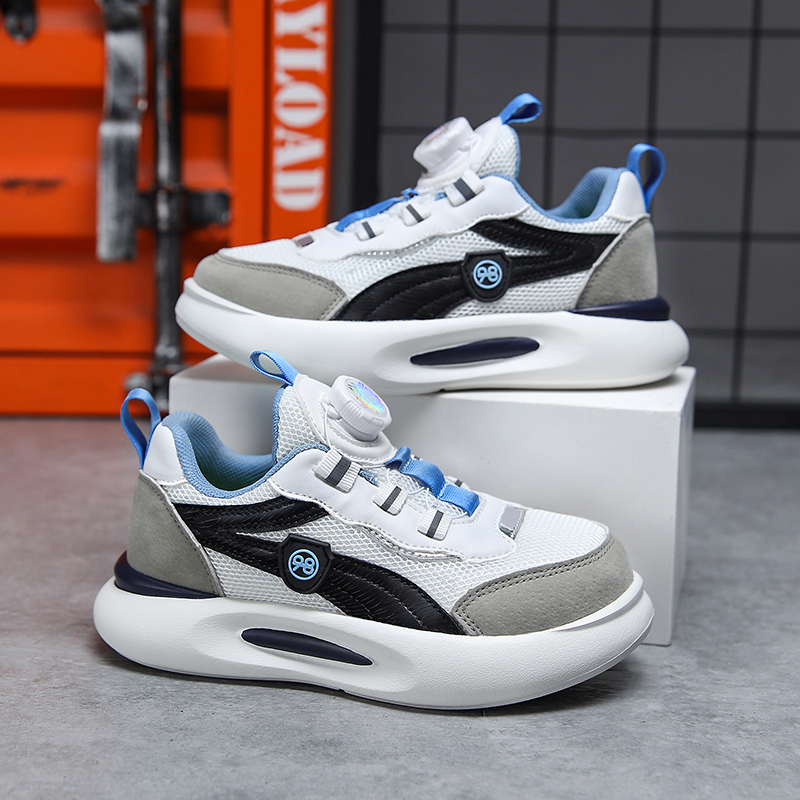 Giày Thể Thao Đế Mềm Chống Trượt Thoải Mái Có Nút Xoay size 28-40 Cho Bé