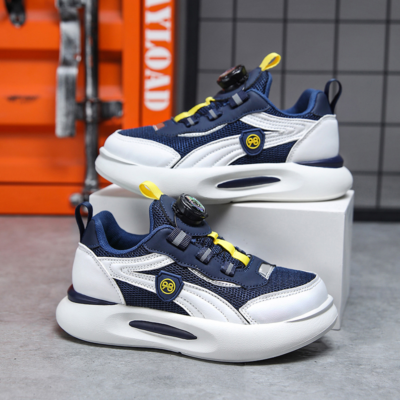 Giày Thể Thao Đế Mềm Chống Trượt Thoải Mái Có Nút Xoay size 28-40 Cho Bé