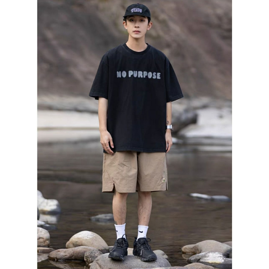 Quần Short Dáng Rộng Thiết Kế Đơn Giản Thời Trang Mùa Hè Cá Tính Cho Nam
