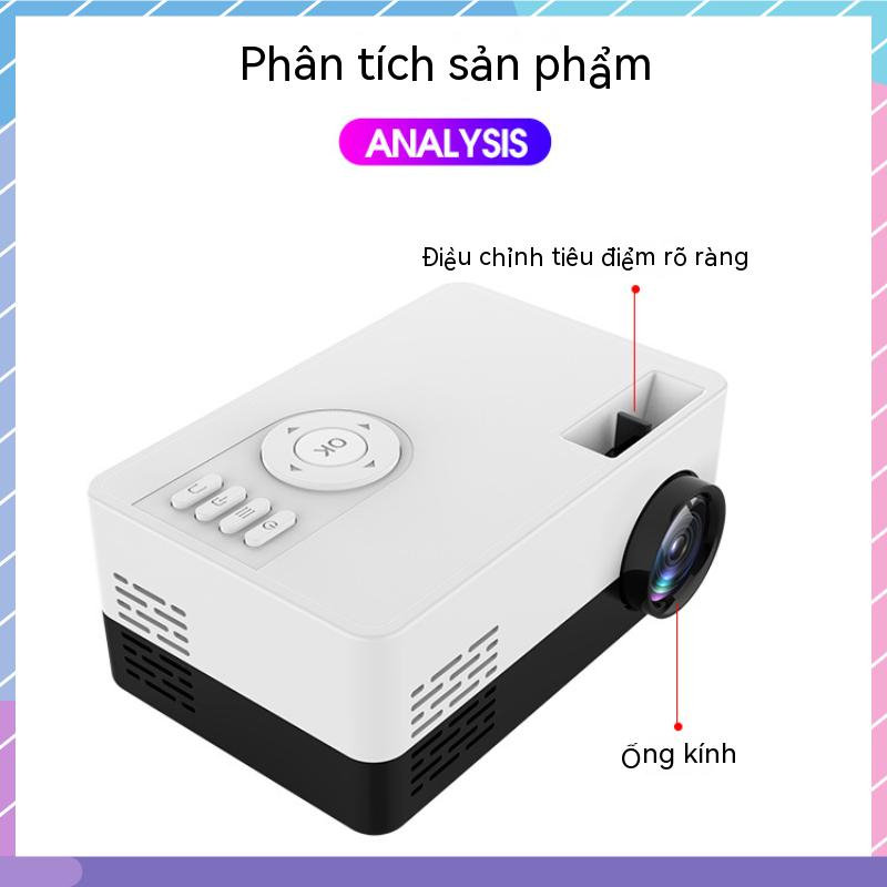 Màn Hình Máy Chiếu Mini 1080P HD Tích Hợp Đèn LED Cho Samsung / Xiaomi / vivo / oppo