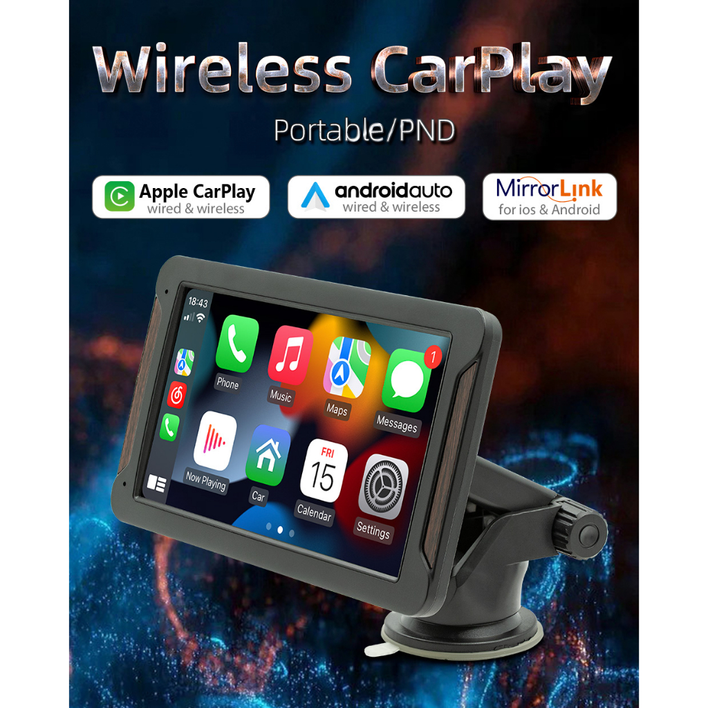 Máy Phát Đa Phương Tiện Không Dây Màn Hình Cảm Ứng 7inch Thông Dụng Cho BMW VW Nissan Benz KIA