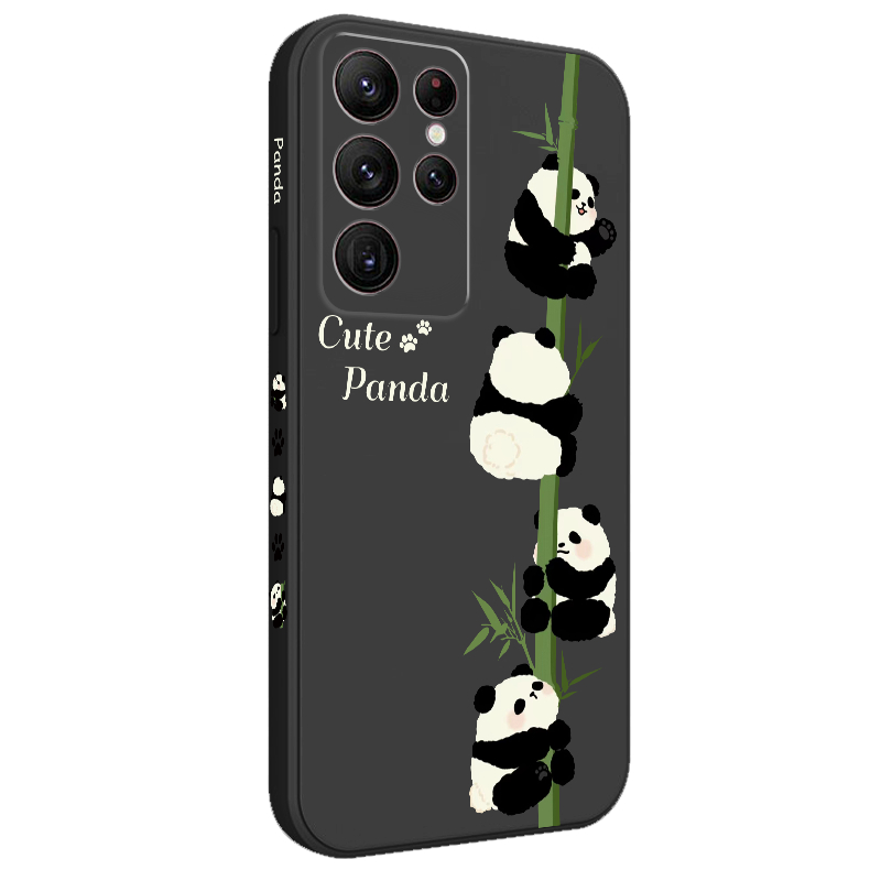 Ốp Điện Thoại Hình Gấu Trúc Leo Núi Cho samsung galaxy s23 s22 fe ultra plus