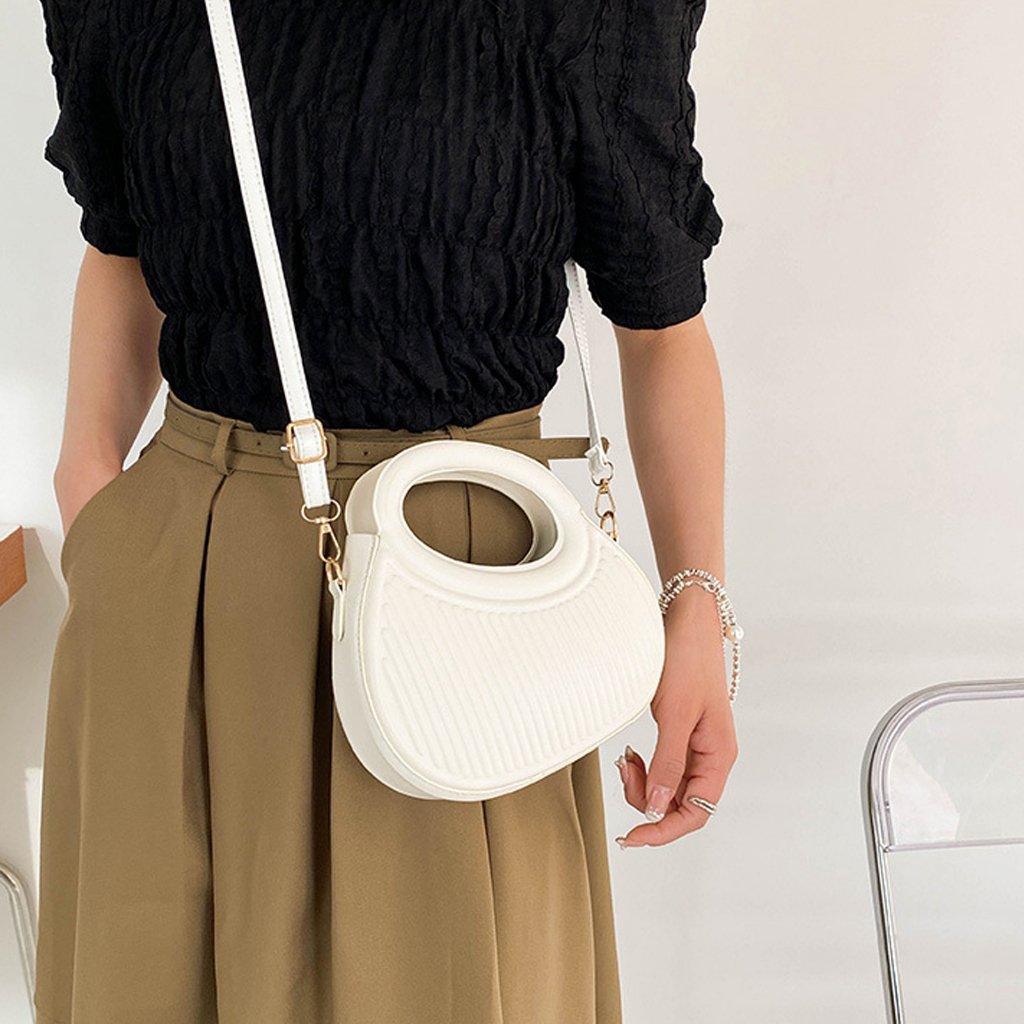 Có hàng sẵn Casual Bags Túi xách PU Phong cách đơn giản Messenger Trọng lượng nhẹ nữ thông thường để đi du lịch hàng ngày