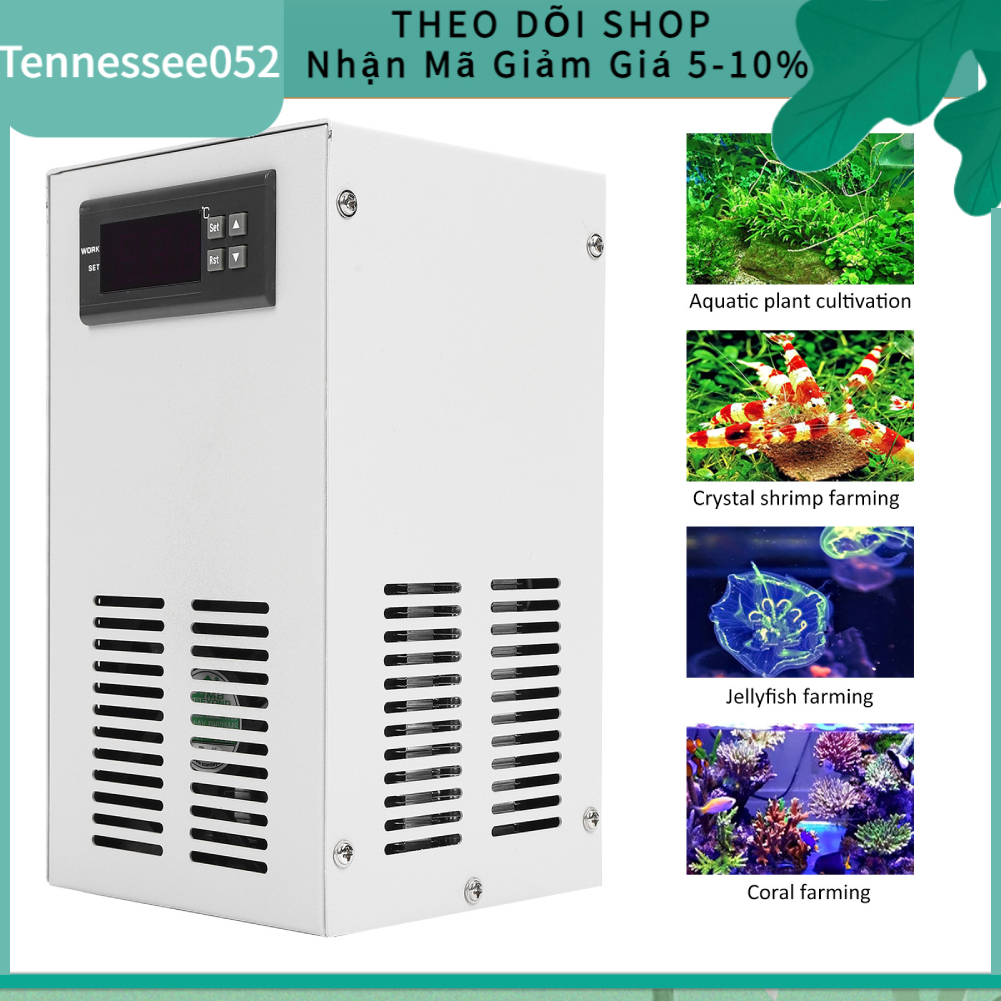 [Hàng Sẵn] Máy Làm Lạnh Nước Bể Cá 72W US Plug 100‑240v Chiller Tản Nhiệt Bể Cá nhiệt độ không đổi【Tennessee052】