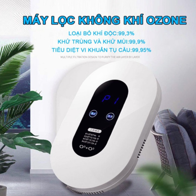 Máy lọc không khí ozone ion âm khử mùi/ khử trùng nhà tắm/ nhà bếp/ nhà vệ sinh